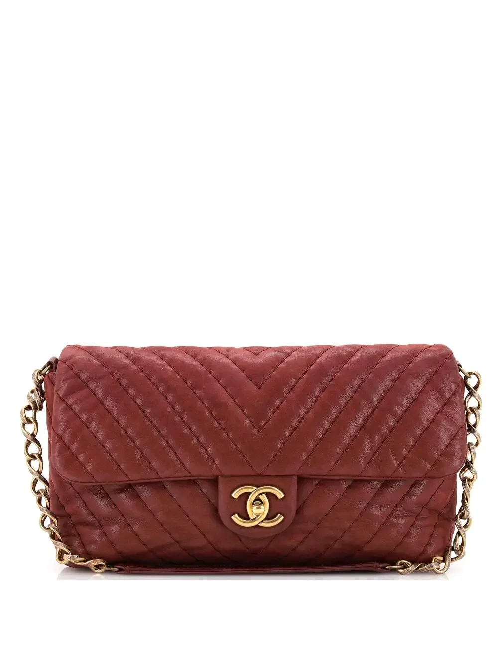 Chanel Surpique Chevron Flap Bag #233836C34B